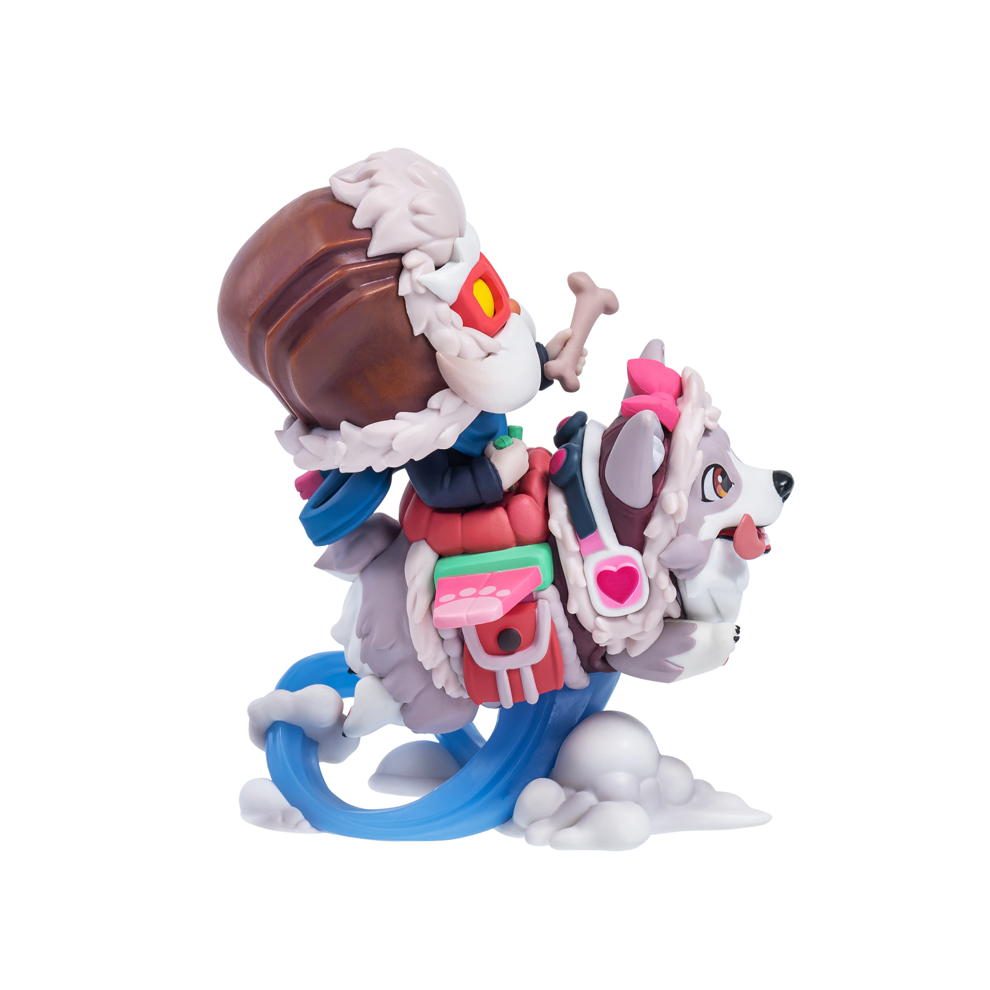 Figura de Corki corgi (chroma cuarzo rosa)