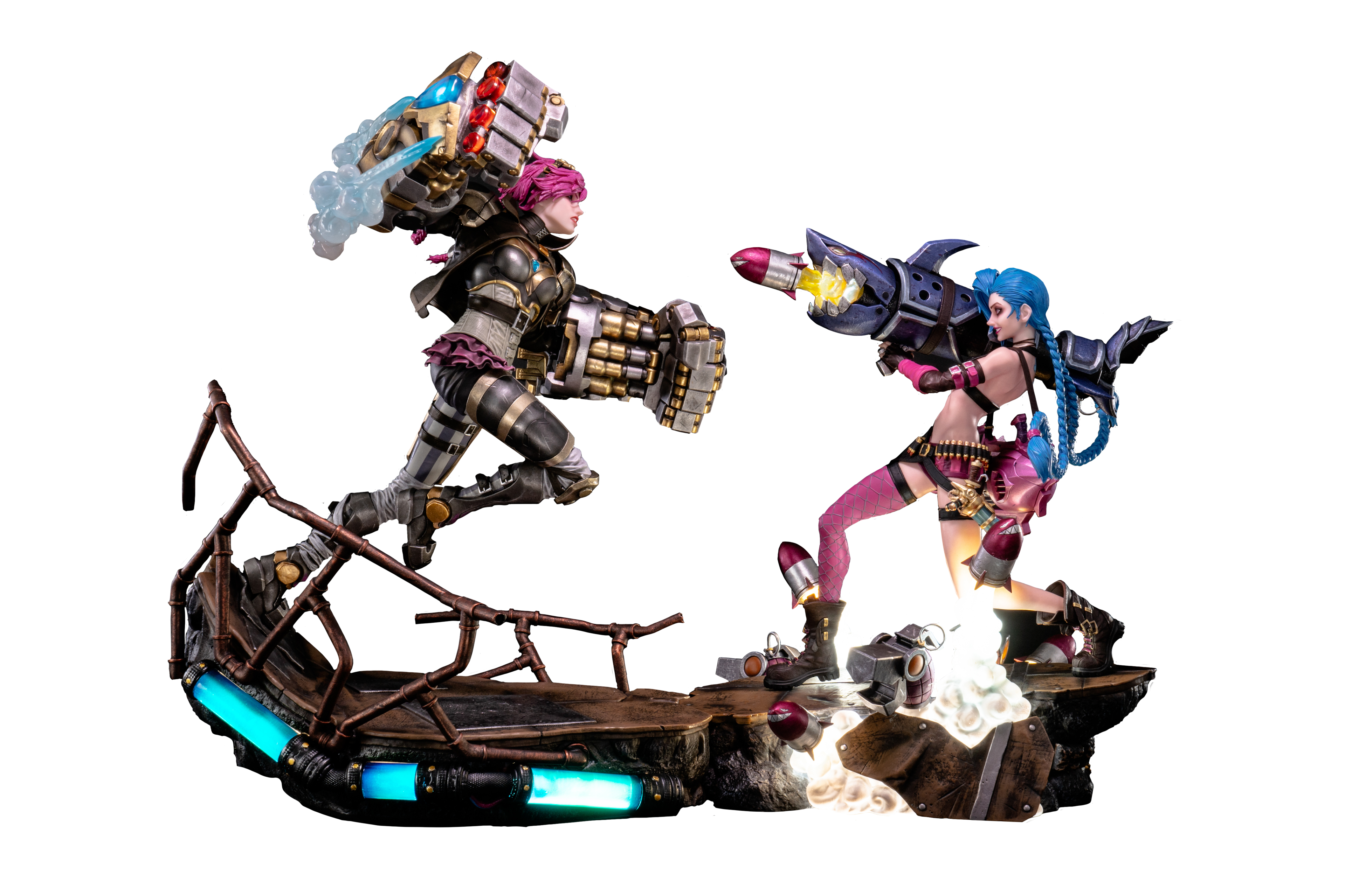 Jinx and Vi Light Up 1/6 Scale Statue Bundle | PureArts