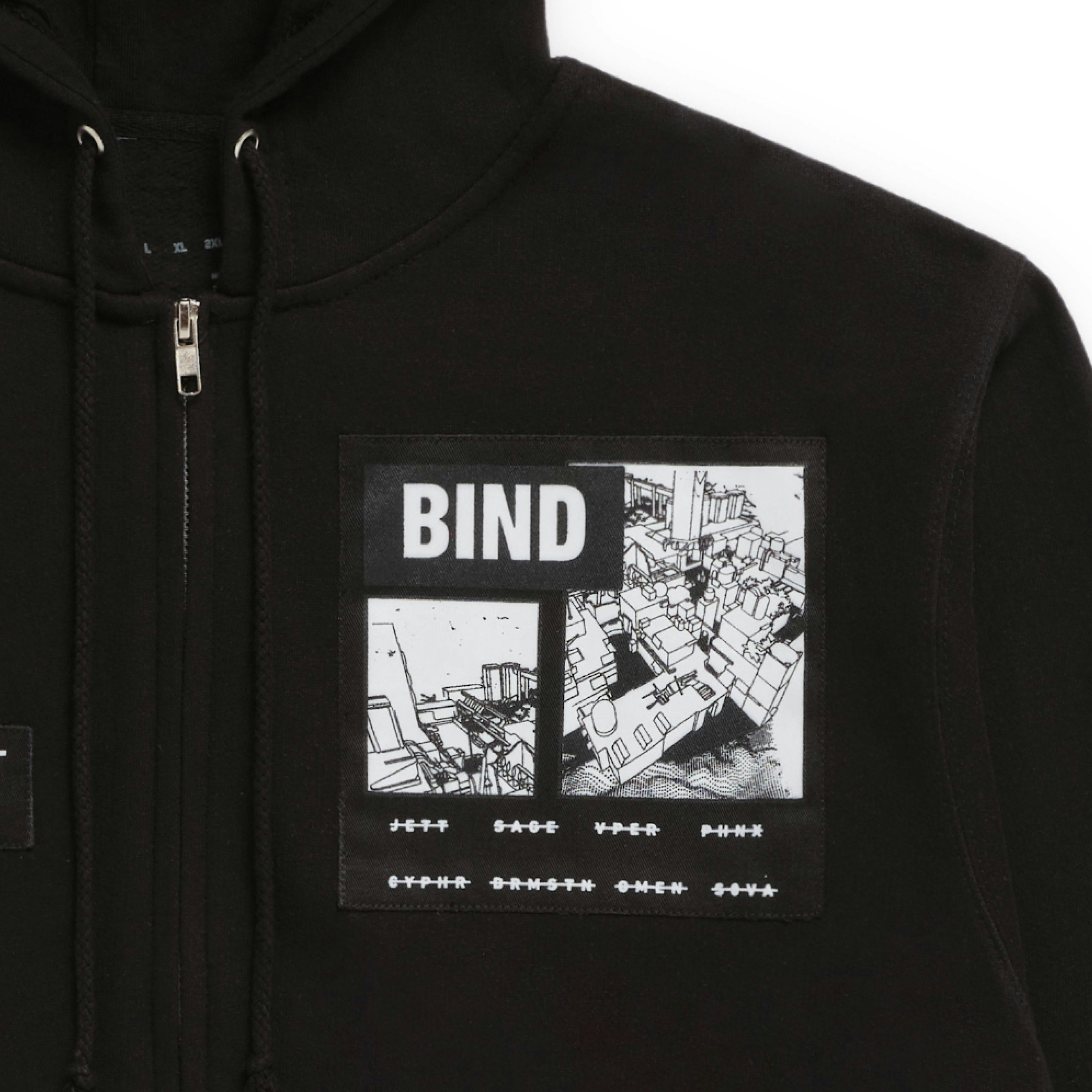 Reißverschluss-Hoodie „VALORANT Bind“