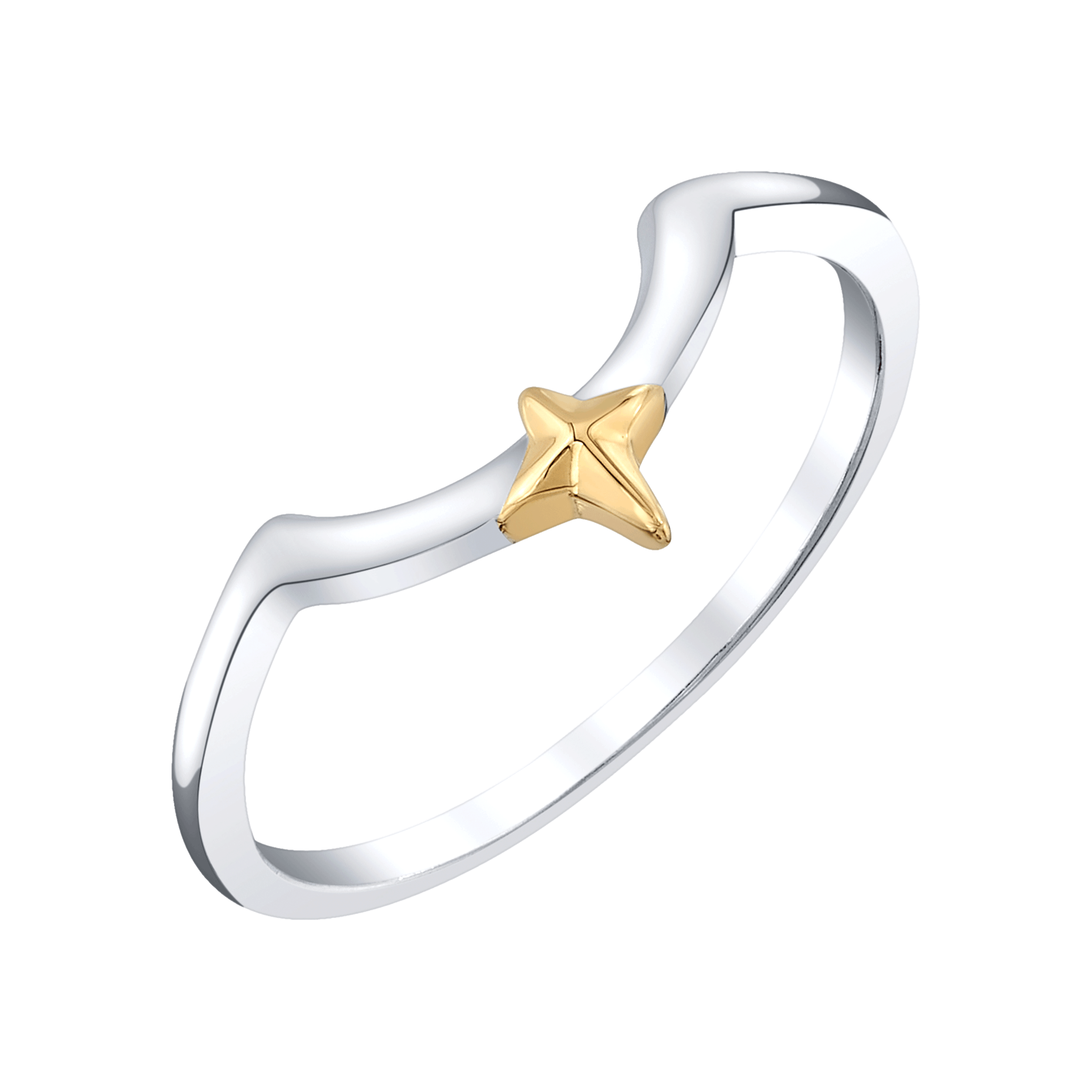 Bague à deux anneaux Ina gardienne des étoiles par RockLove