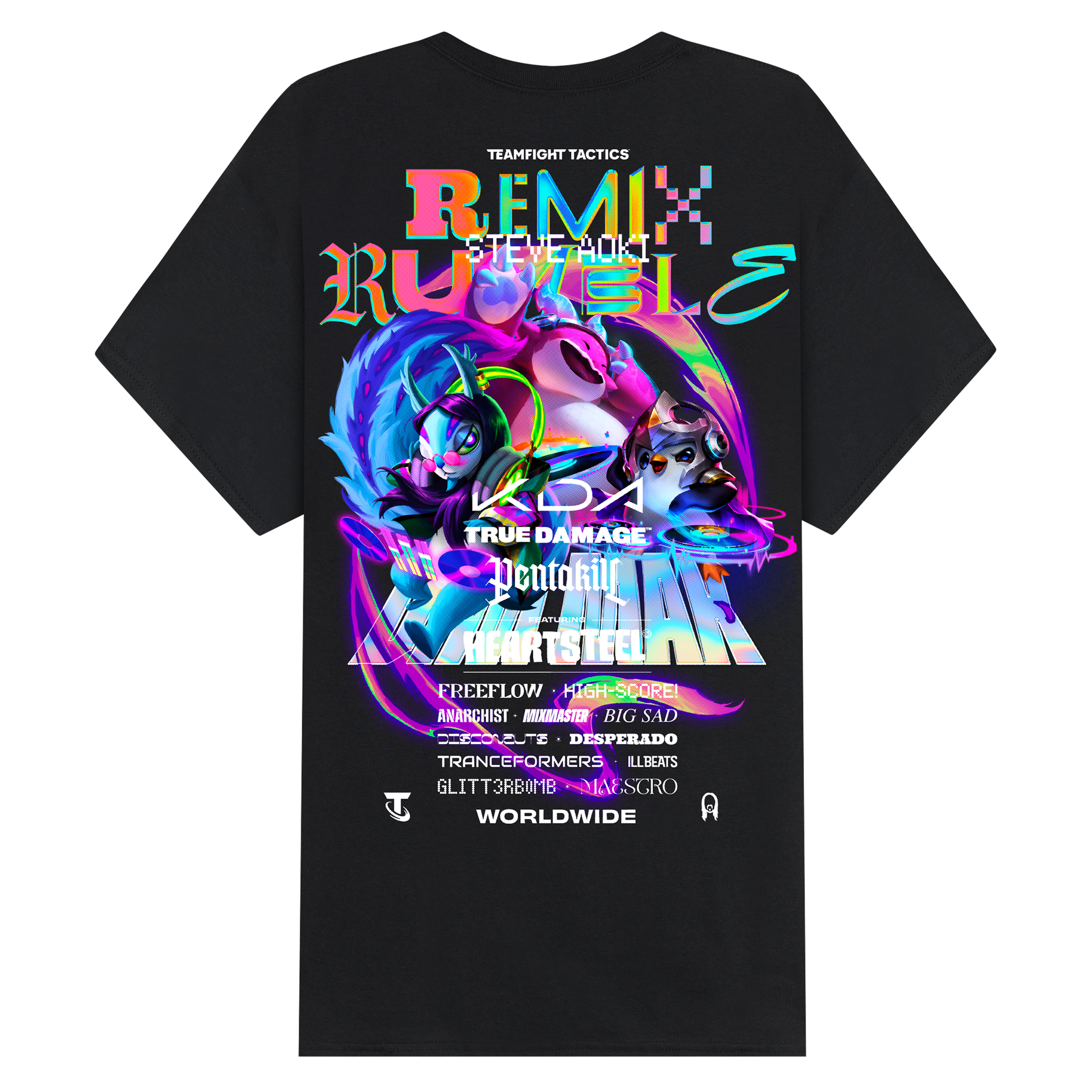 Dim Mak x Teamfight Tactics - Maglietta Remix Rumble Band