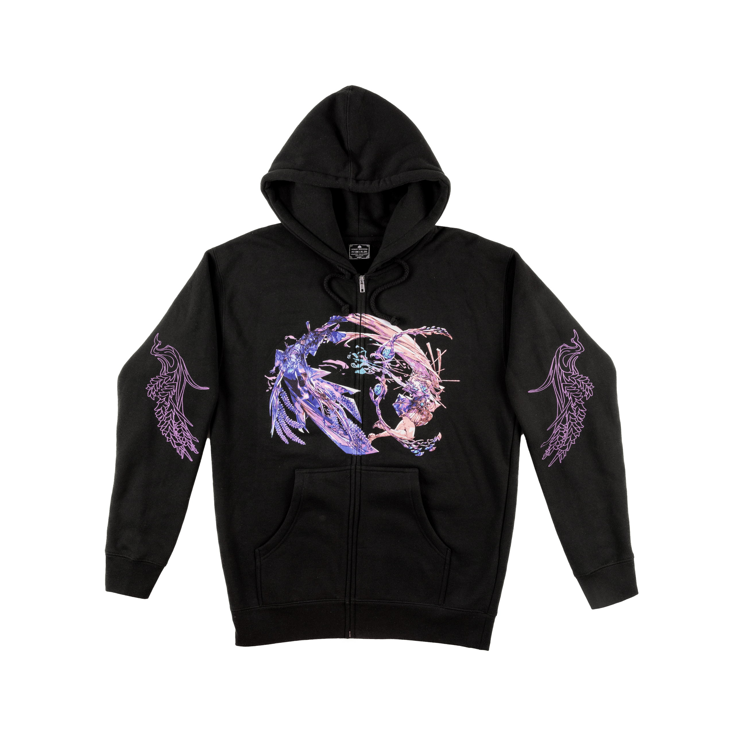 Spirit Blossom Duality Zip Up Hoodie