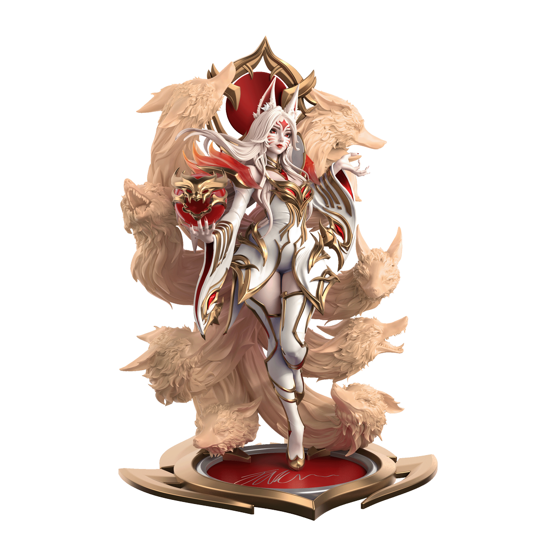 Hall of Legends 2024 Immortalized Legend Ahri 1/6 Statue Riot Games Store