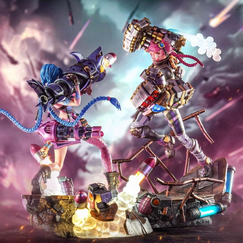 PureArts Jinx and Vi 1/6 Scale Statue Bundle | Riot Games Store