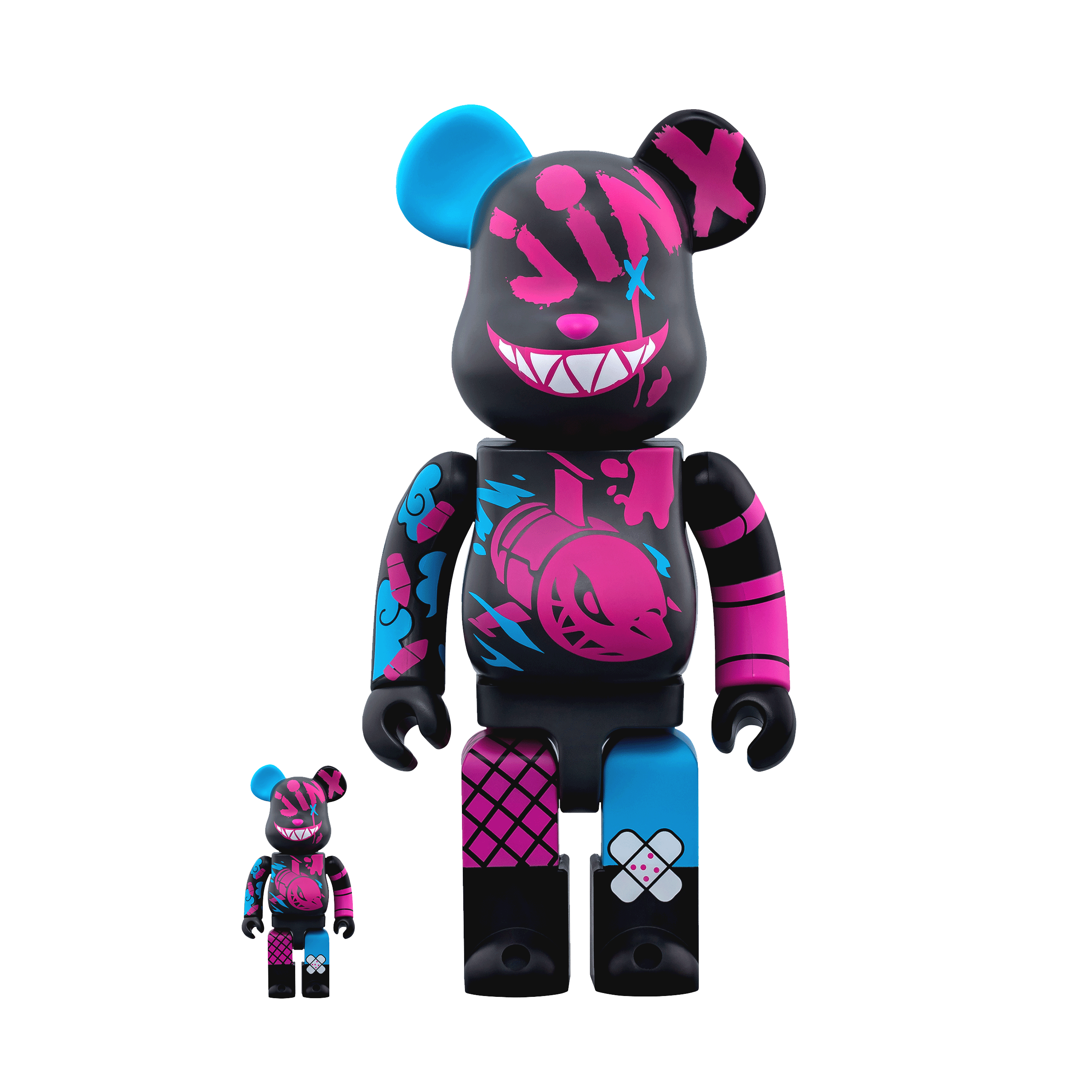 BE@RBRICK Jinx 100% & 400% | Riot Games Store BE@RBRICK Jinx 100% & 400% | Riot Games Store