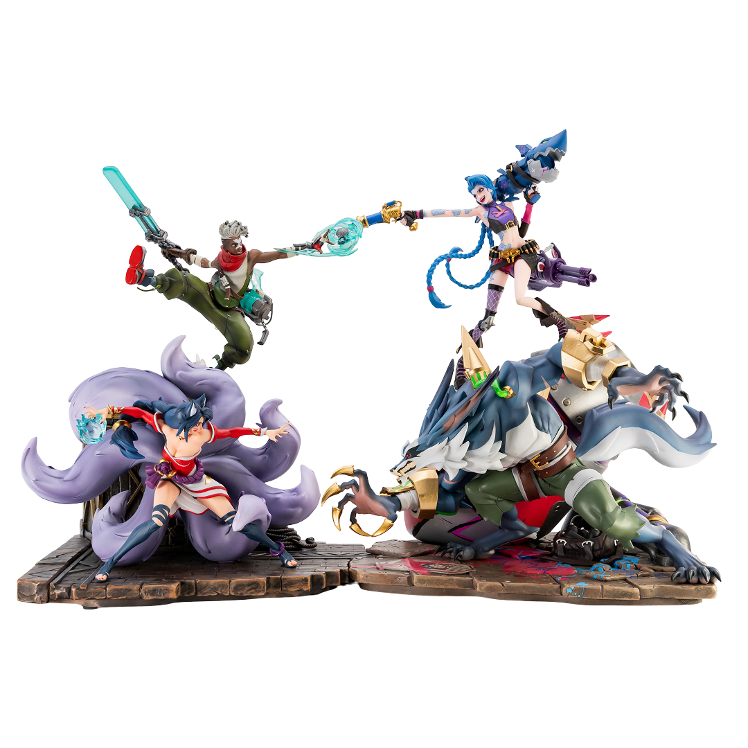 2XKOᵀᴹ Ahri and Ekko + Jinx and Warwick 1/10 Scale Statue Bundle 2XKOᵀᴹ Ahri and Ekko + Jinx and Warwick 1/10 Scale Statue Bundle